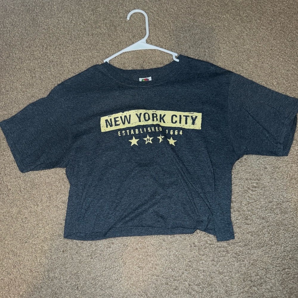 Men’s Grey Cropped T-Shirt